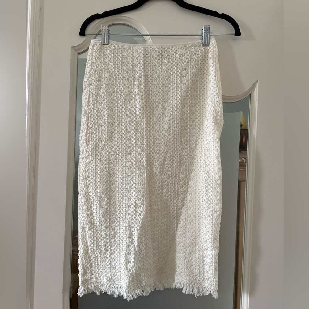 DO+BE Cream knitted Pencil Skirt